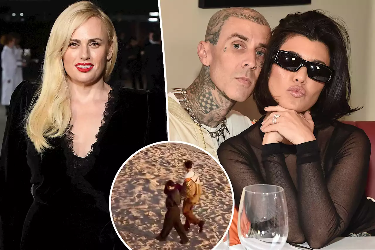 Rebel Wilson watches Kourtney Kardashian, Travis Barker return to engagement spot