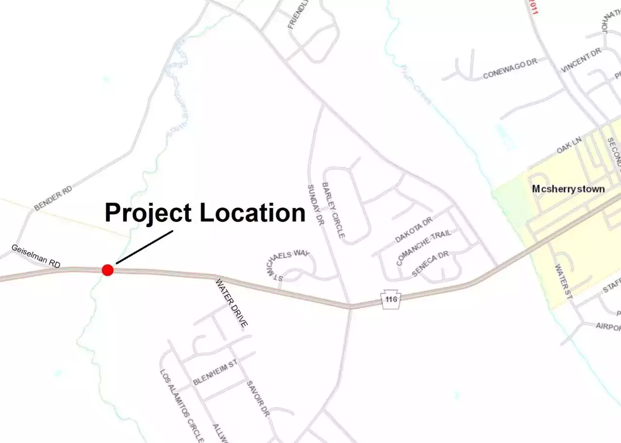 Route 116 bridge in Adams County to open to two-way traffic