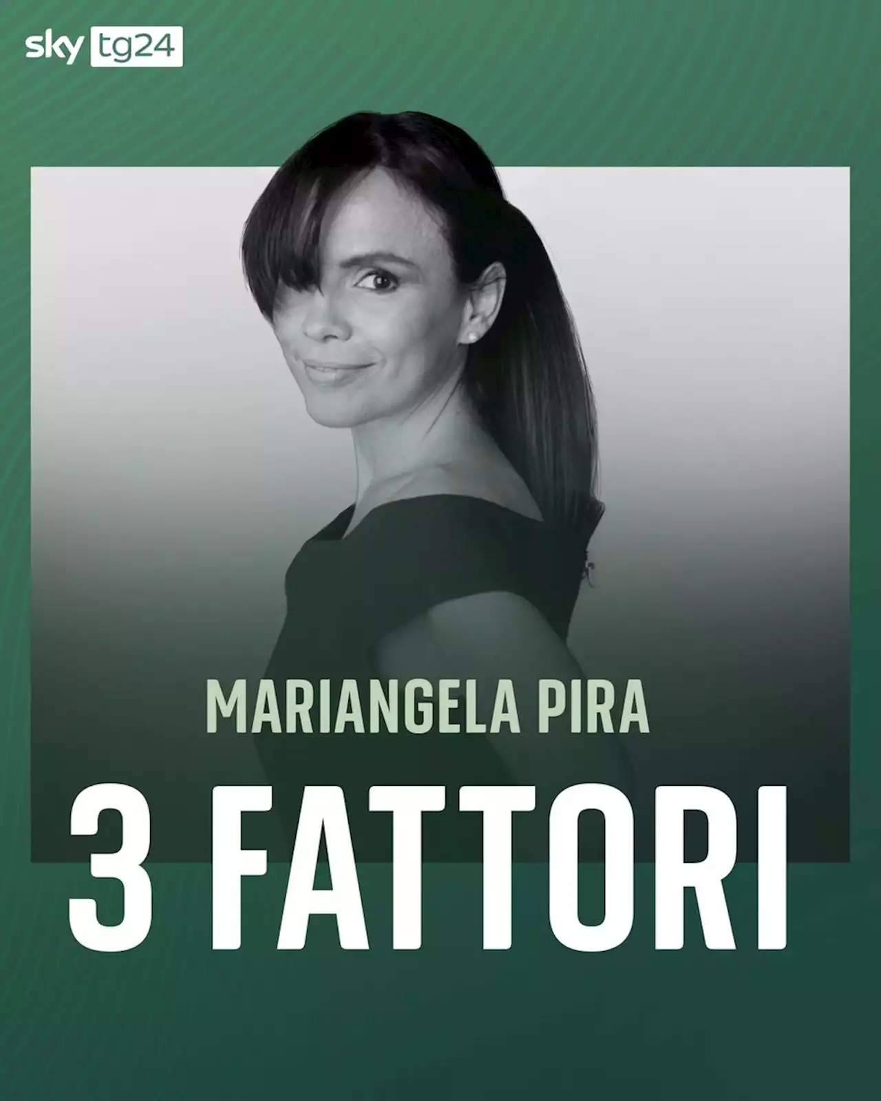 Su Sky TG24 arriva il podcast 3 Fattori di Mariangela Pira