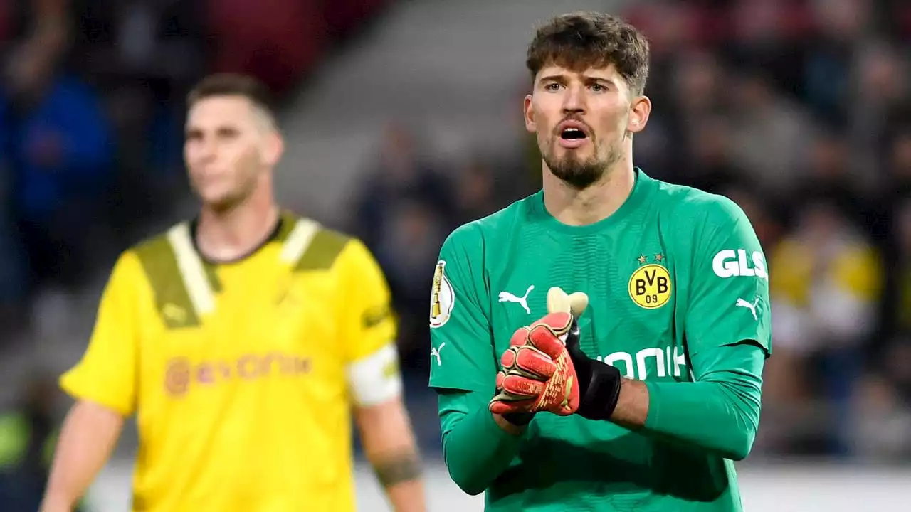 Starker Gregor Kobel: Dortmund müht sich ins Pokal-Achtelfinale