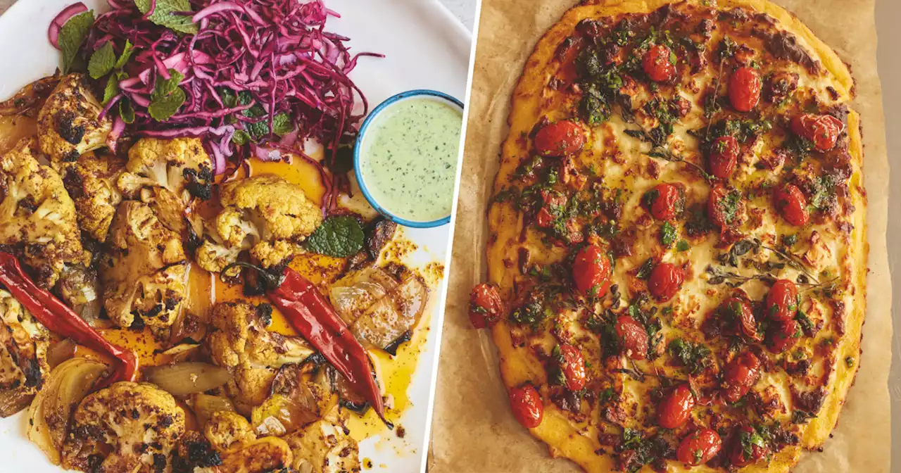 Veg out for dinner with Ottolenghi's polenta 'pizza' and cauliflower shawarma