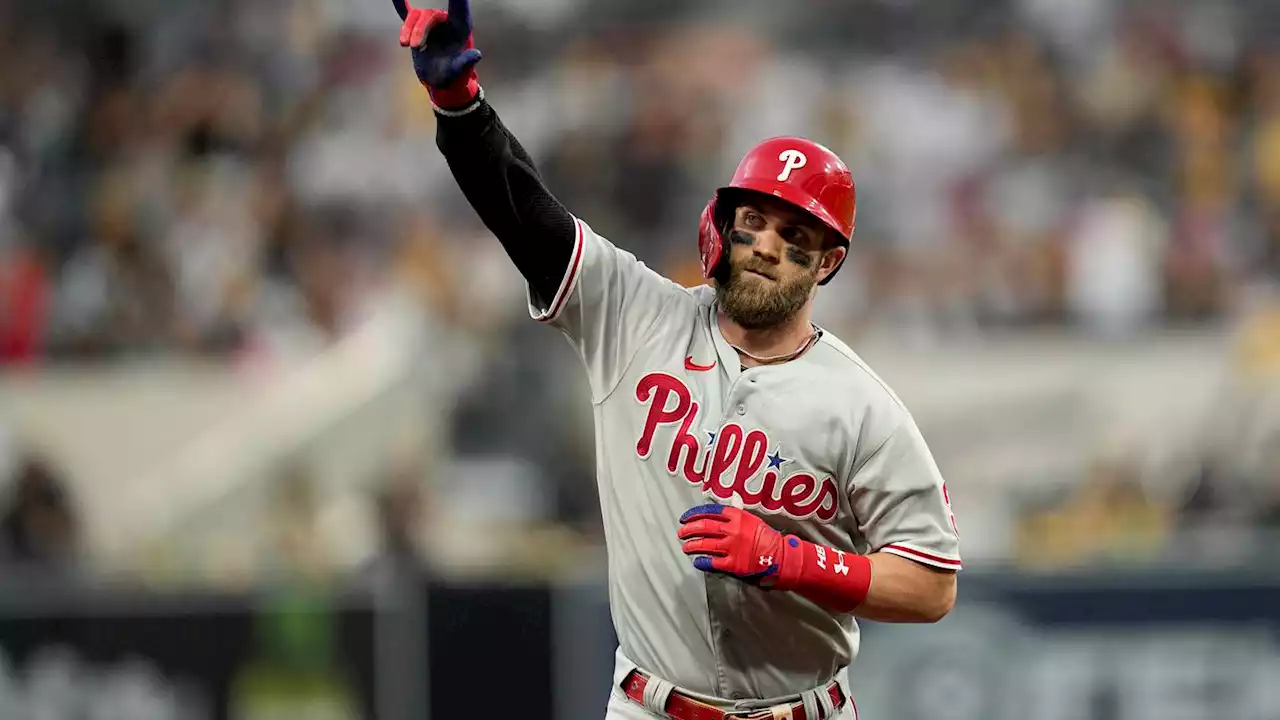 MLB playoffs: Phillies grab early lead vs. Padres in NLCS Game 1 as Bryce Harper, Kyle Schwarber go deep