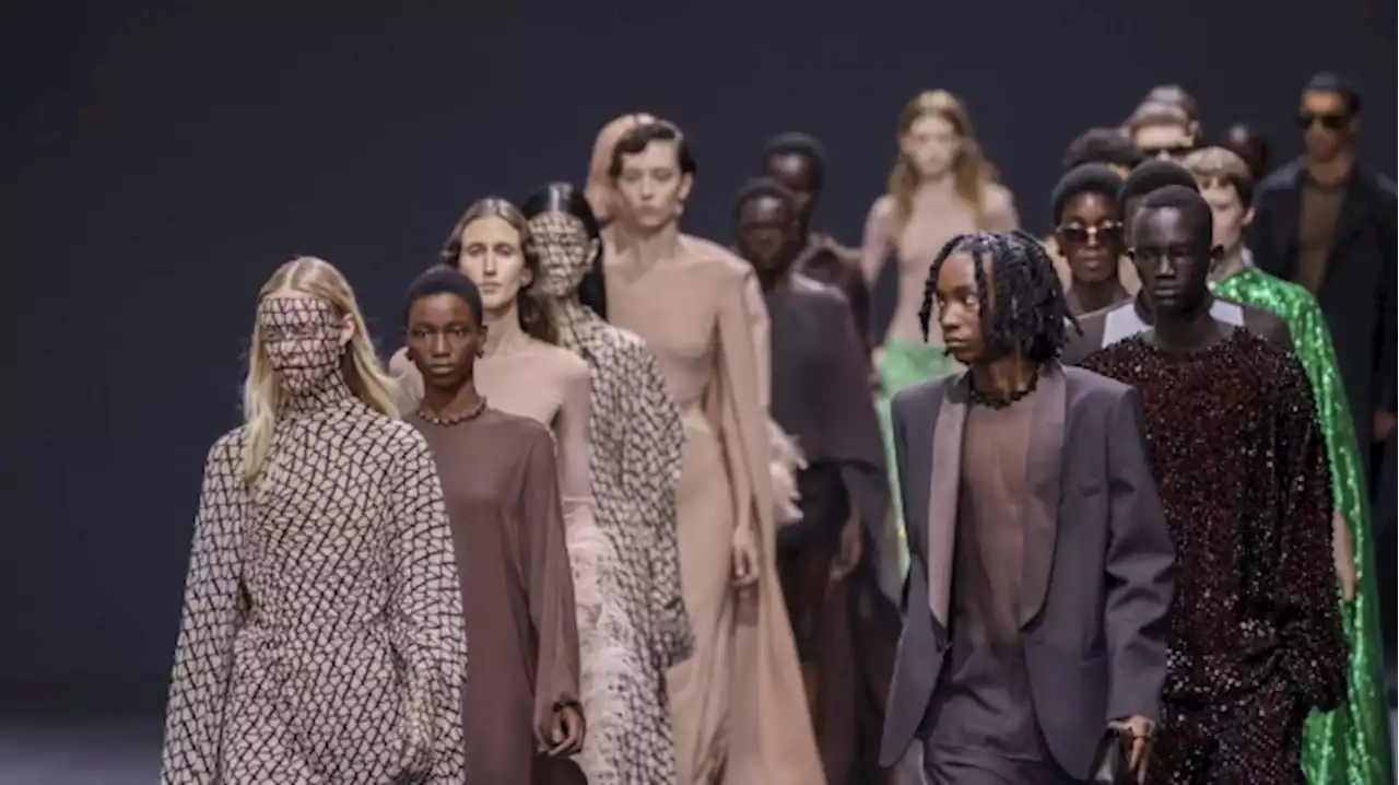 Glitzy Valentino show sees Paris Fashion Week at fever pitch