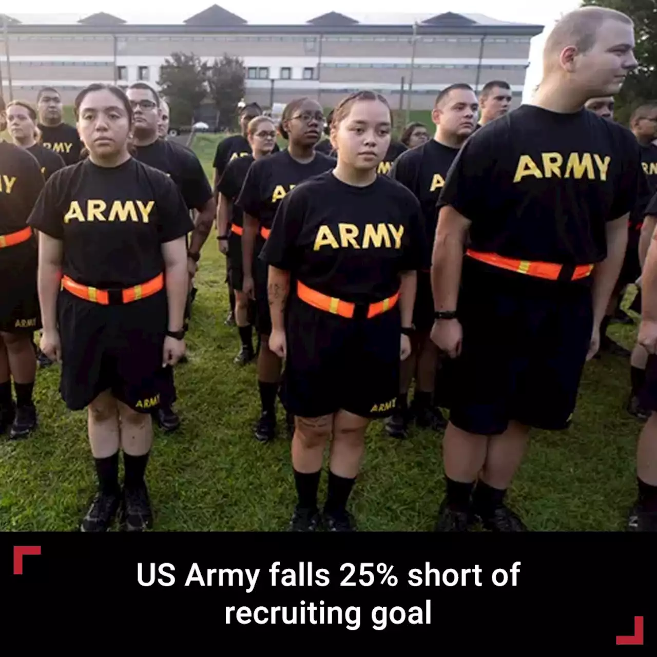 US Army falls 25% short of recruiting goal