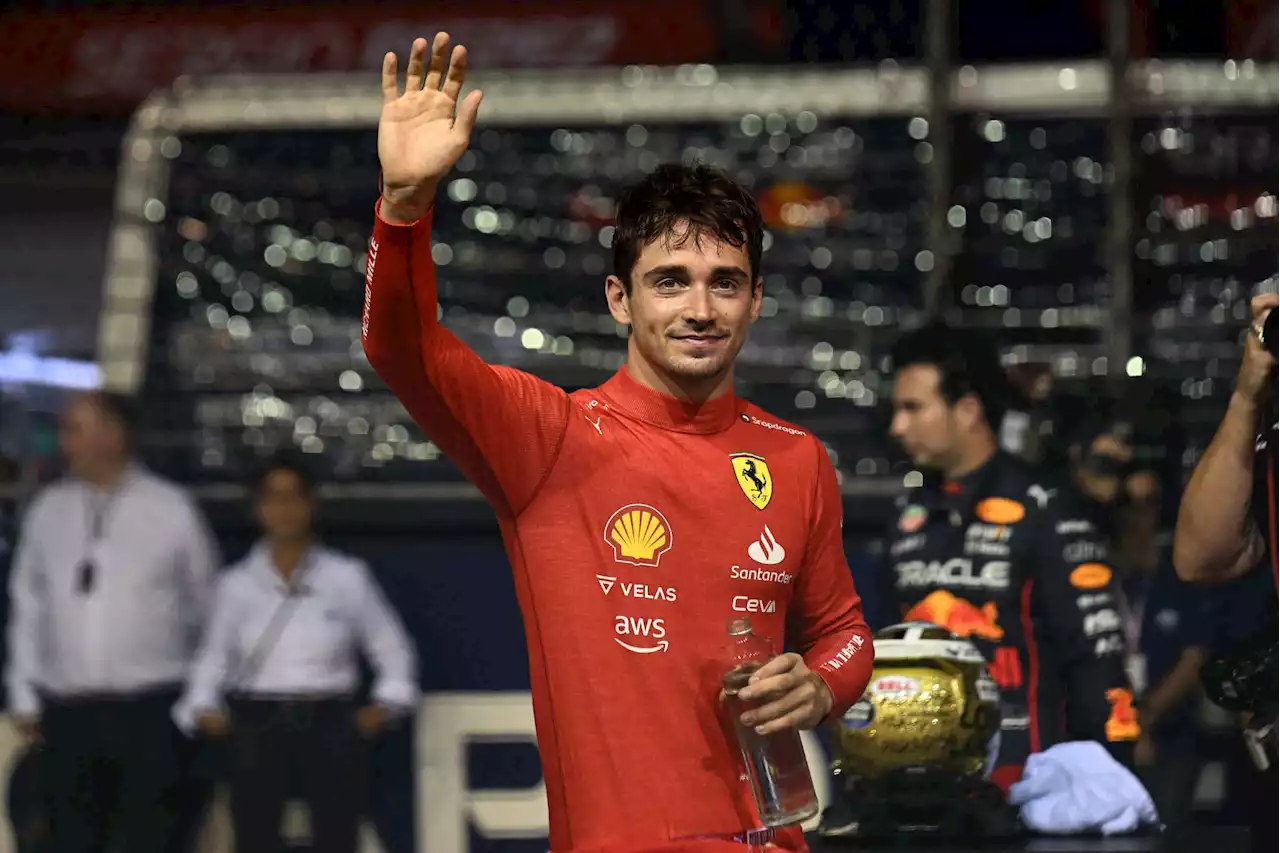 Leclerc takes pole in Singapore as Verstappen fumes in eighth