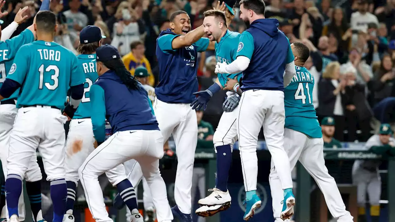 Mariners’ 21-year playoff wait ends on Raleigh’s walk-off HR