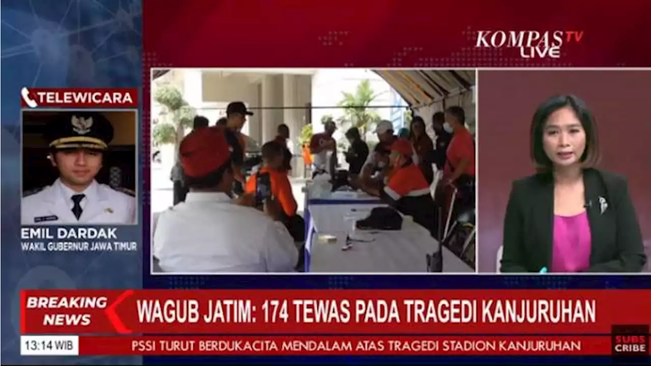 Kericuhan Kanjuruhan: Wagub Emil Dardak Sebut Korban Tewas 174 Orang, 8 Rumah Sakit untuk Rujukan