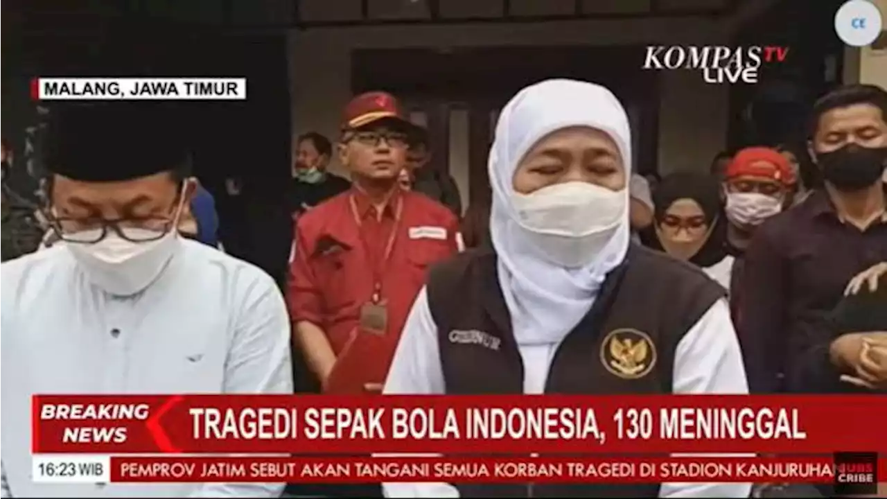 Tragedi Kanjuruhan, Gubernur Jatim Khofifah Akan Maksimalkan Layanan Kesehatan kepada Korban