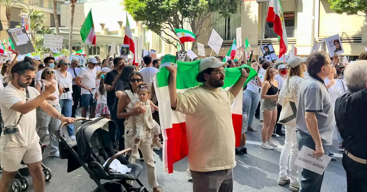 'Woman, life, freedom': L.A. protest over Iran draws thousands