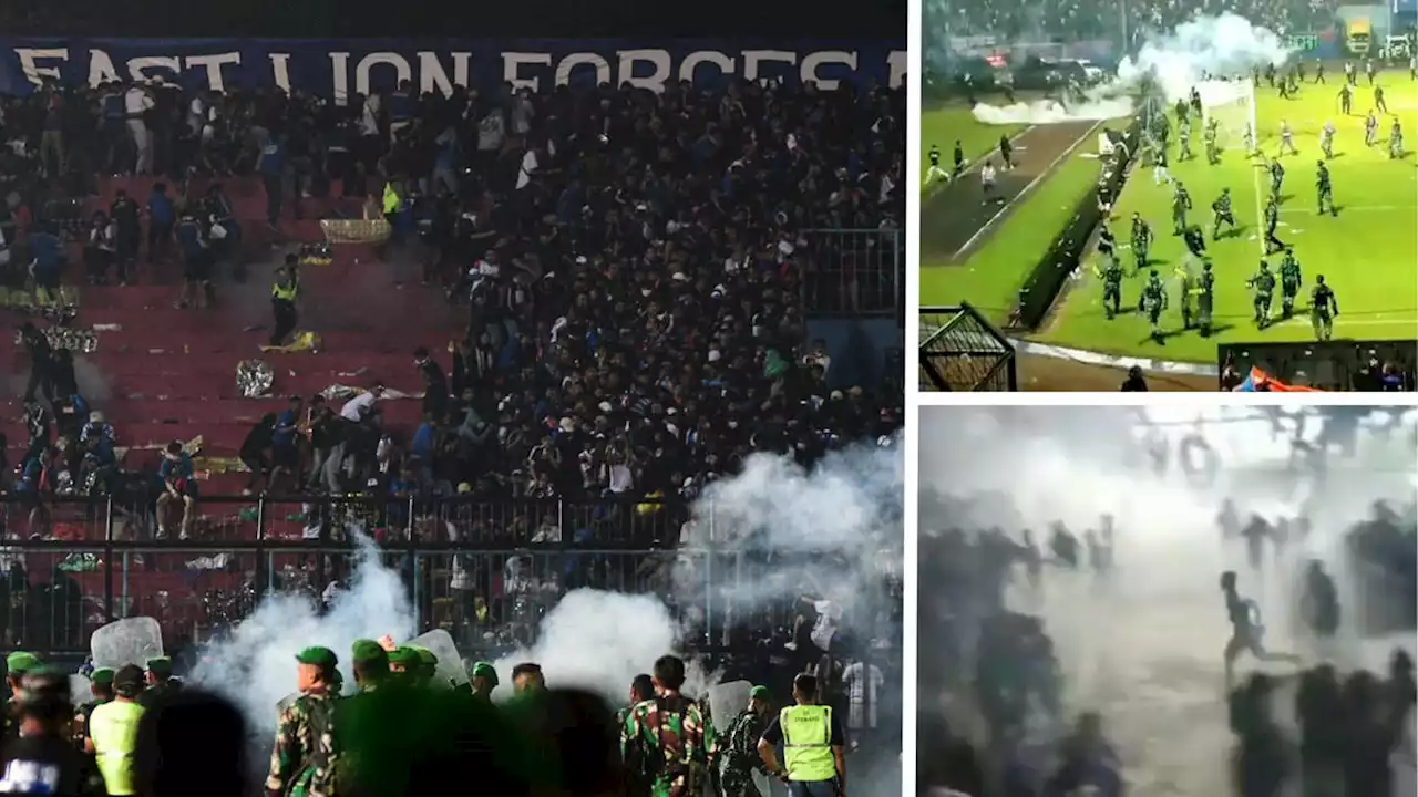 Stampede at football match in Indonesia leaves at least 170 people dead