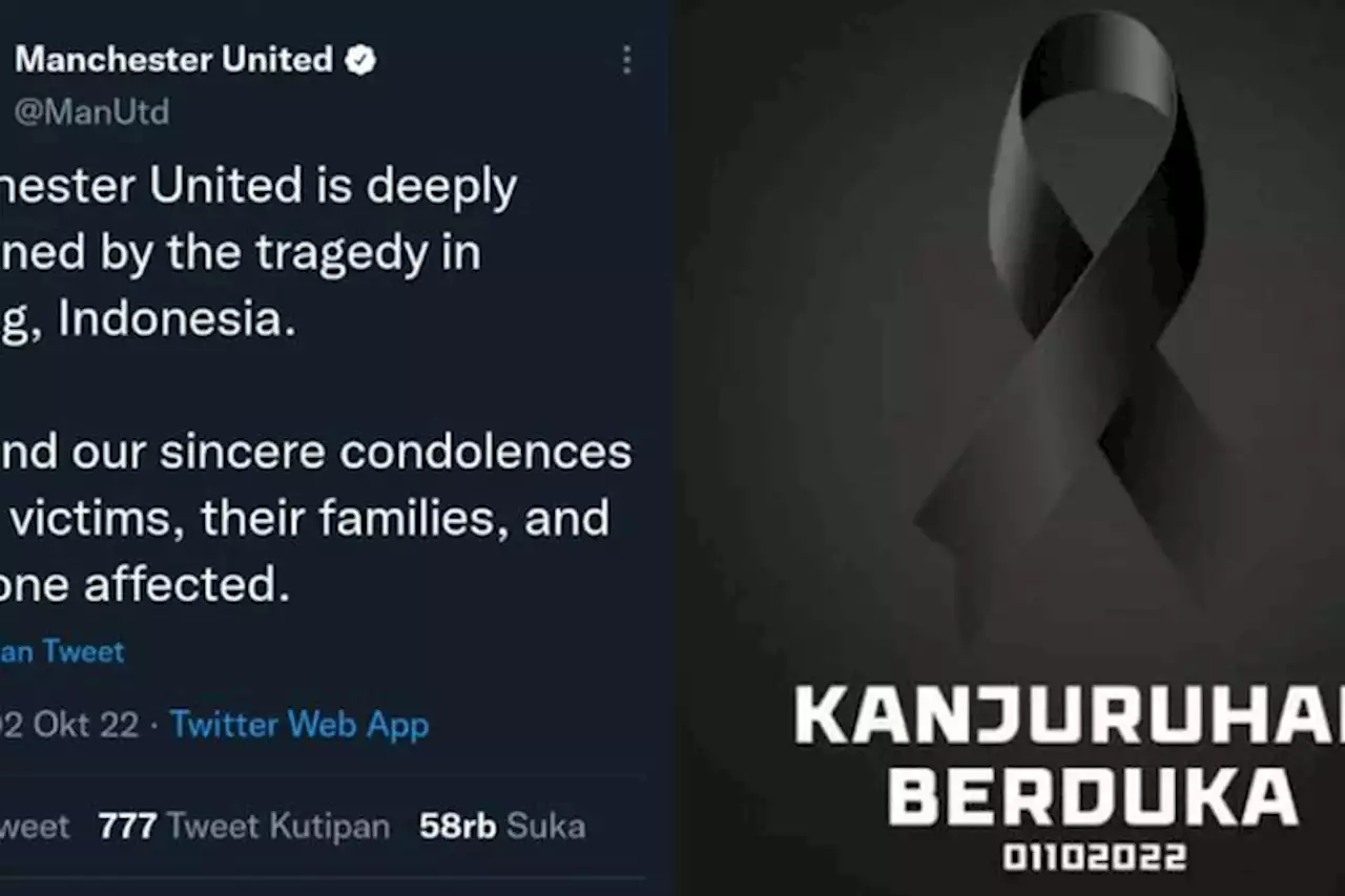 Manchester United Turut Berduka Cita Soal Tragedi Kanjuruhan: dengan Tulus untuk Korban - Pikiran-Rakyat.com