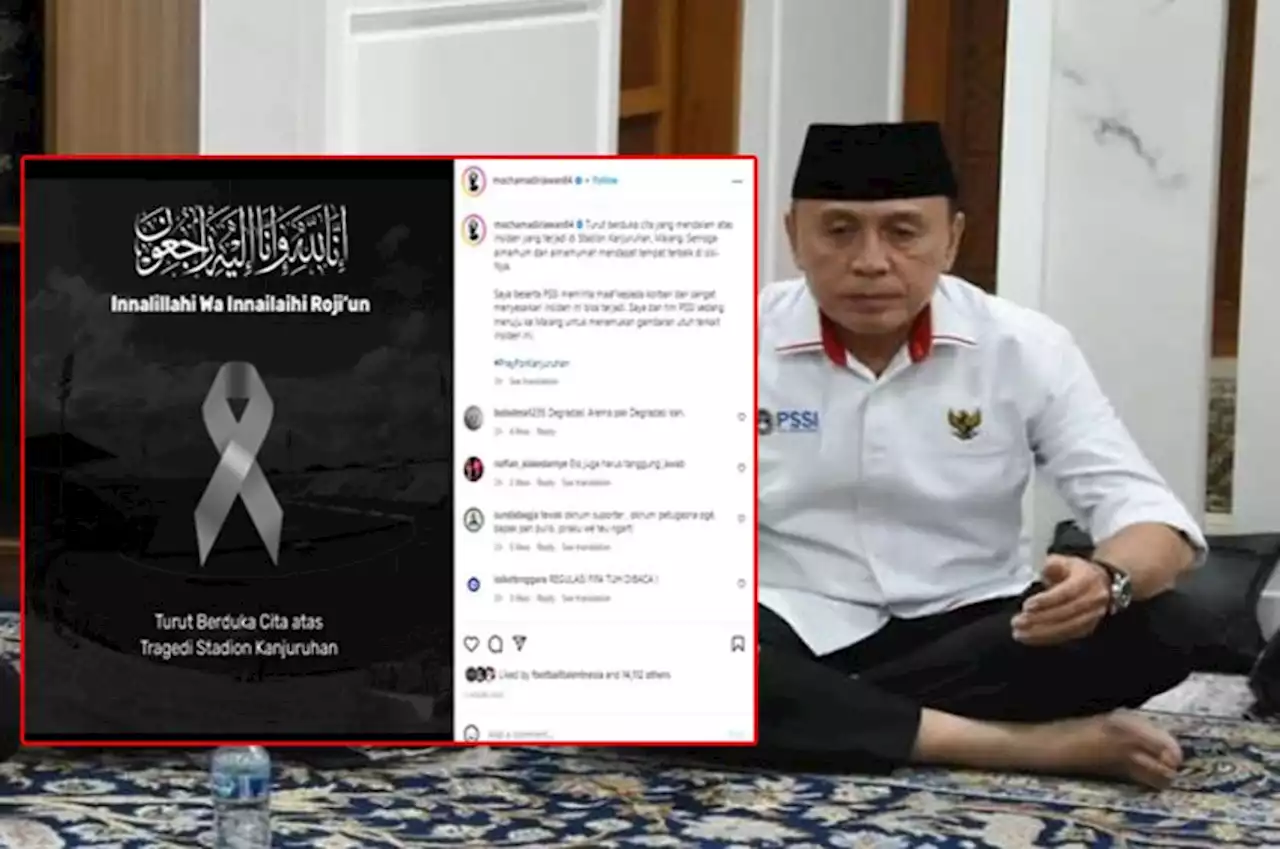 Ketum PSSI Minta Maaf Atas Tragedi Kanjuruhan, Netizen: Mundur adalah Ksatria!