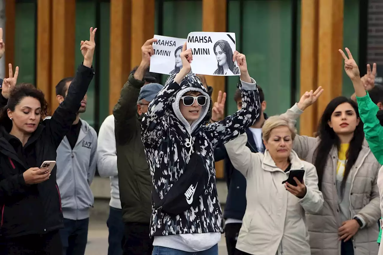 Dozens protest Iran's treatment of women