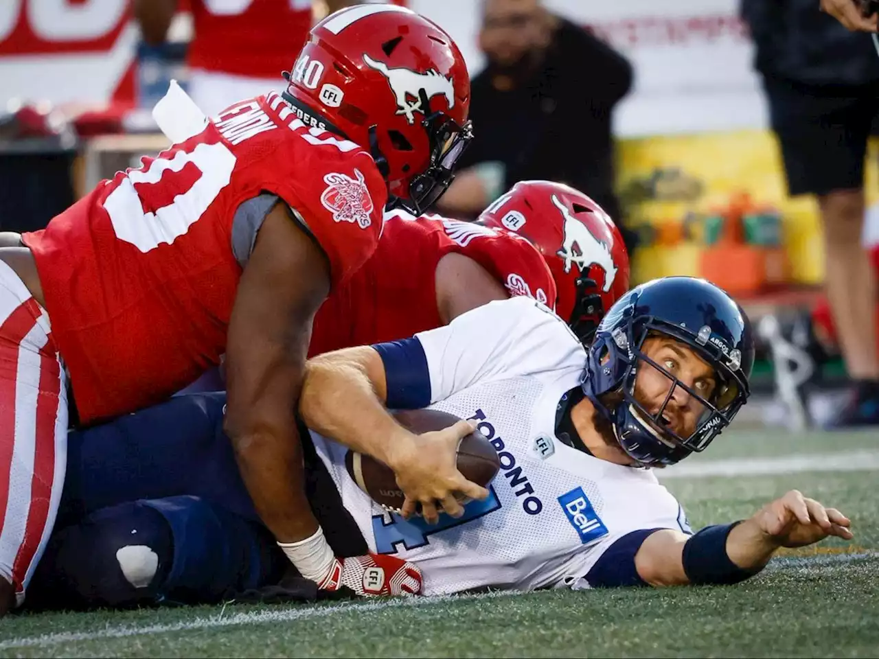 Argonauts overmatched against host Stamps as crushing loss, two key injuries, have East title back in play