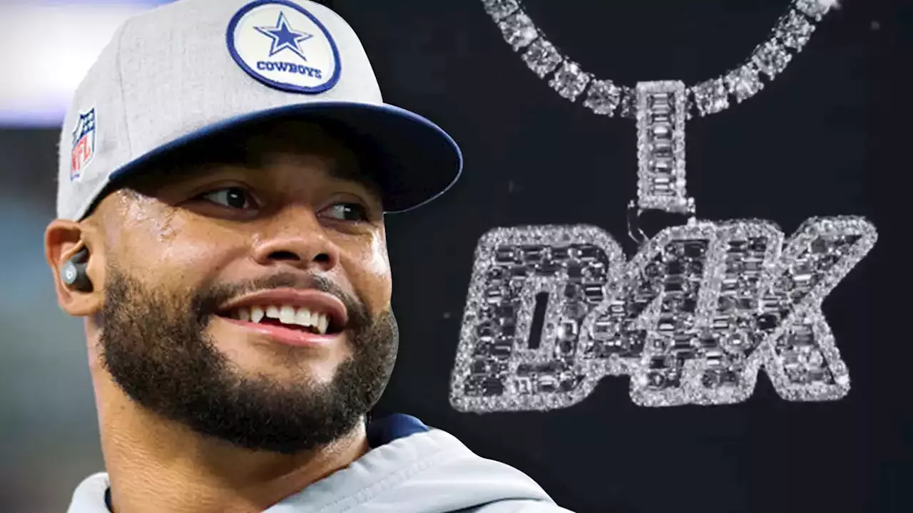 Dak Prescott Cops Custom Diamond 'D4K' Chain Worth $100,000