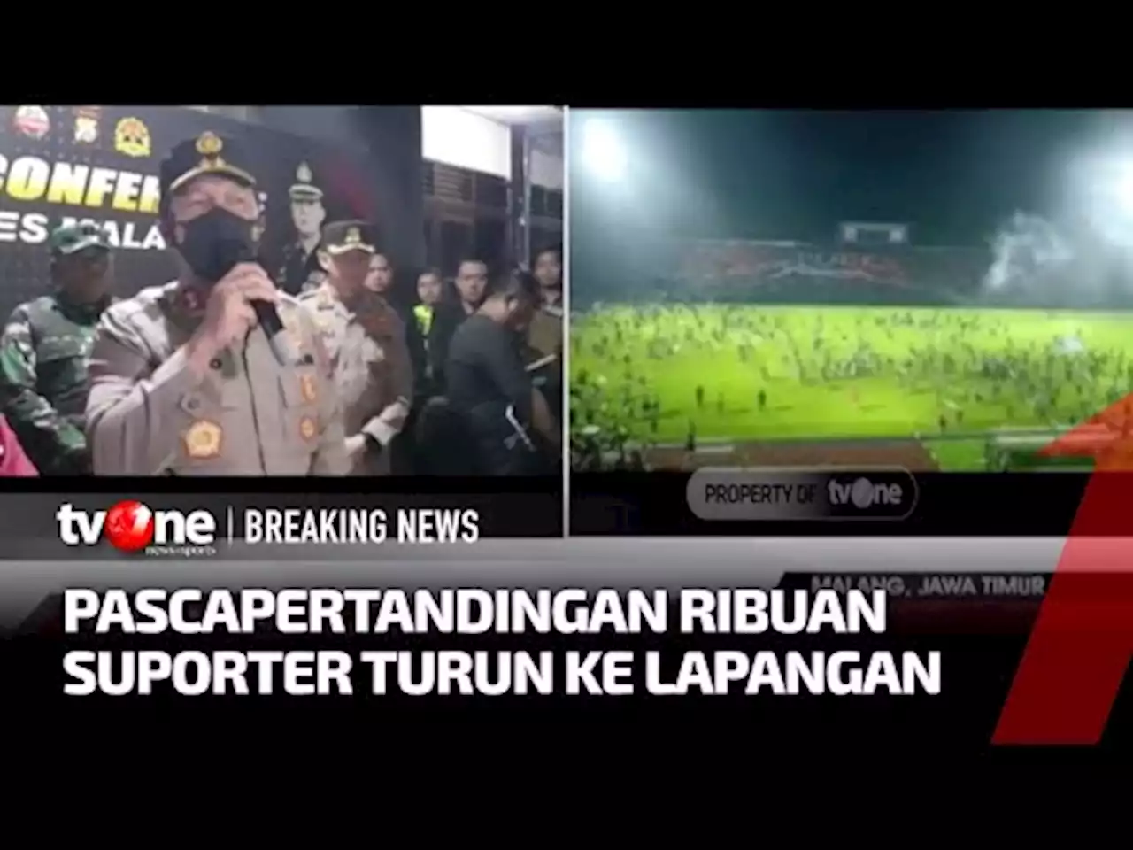 [BREAKING NEWS] Berikut Kronologi Tragedi Berdarah di Stadion Kanjuruhan versi Kepolisian - tvOne