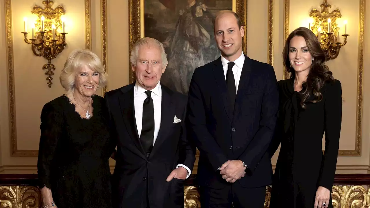 The Prince and Princess of Wales Join the King and Queen Consort for a Family Portrait