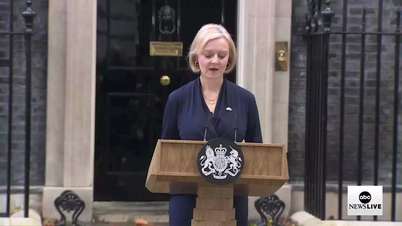 UK Prime Minister Liz Truss announces resignation