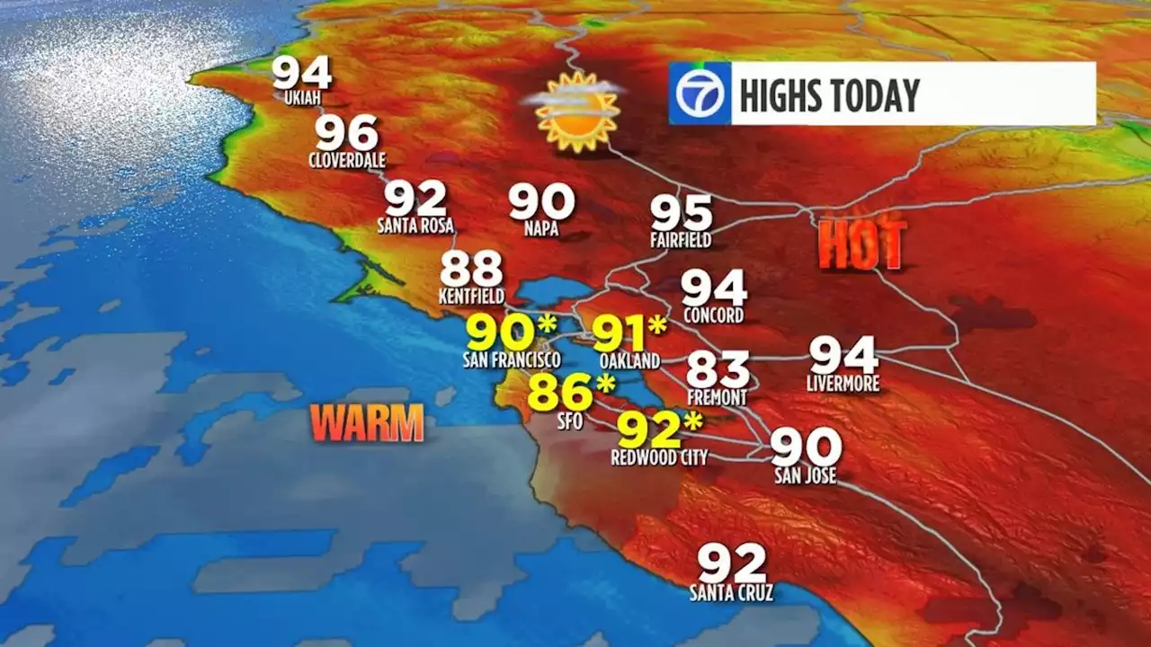 These Bay Area cities saw record-breaking heat Wednesday