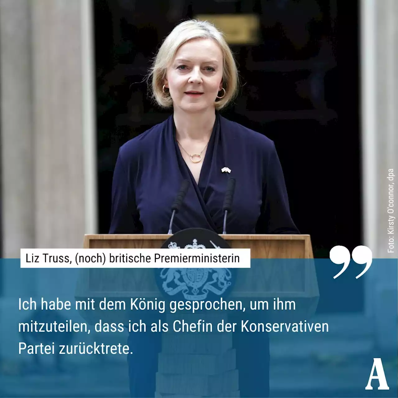 Britische Premierministerin Liz Truss tritt zurück