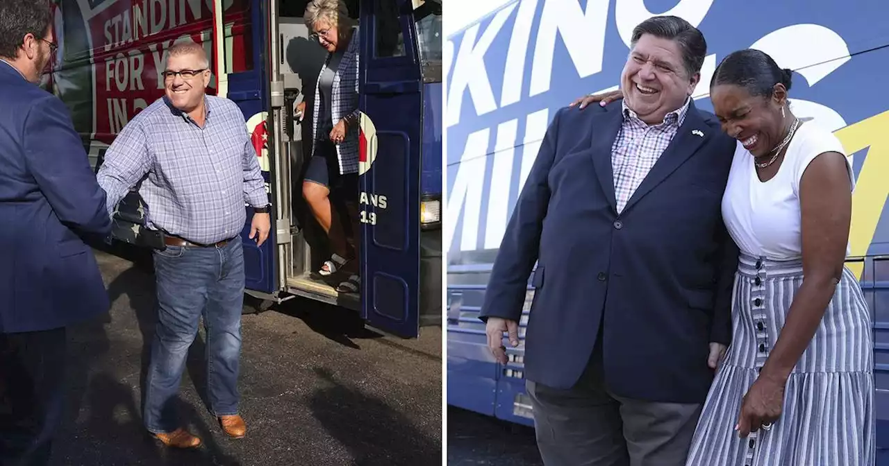 Tracking where Gov. J.B. Pritzker, Darren Bailey and their running mates have visited on the campaign trail