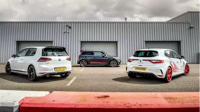 Mini JCW GP v Renault Mégane RS Trophy-R v Volkswagen Golf GTI Clubsport S | Evo