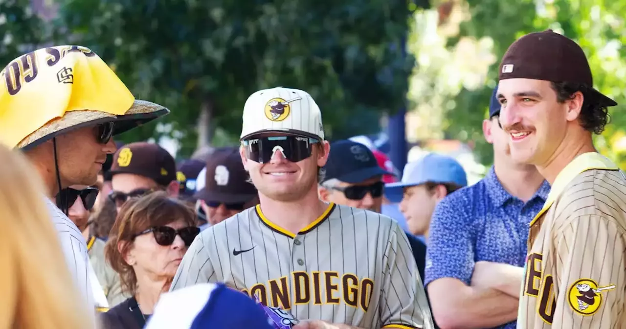 In photos: Padres fans bring the heat before players battle it out, tie the  series 1-1
