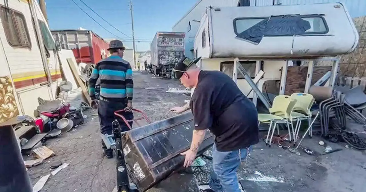 Oakland street, hub of unhoused RV campers, gets overdue clean-up