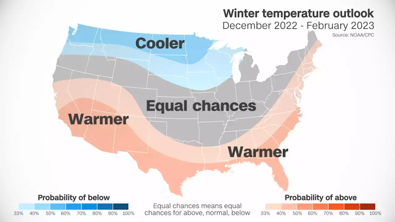 A cooler than normal winter is forecast for a dozen states amid rising energy costs