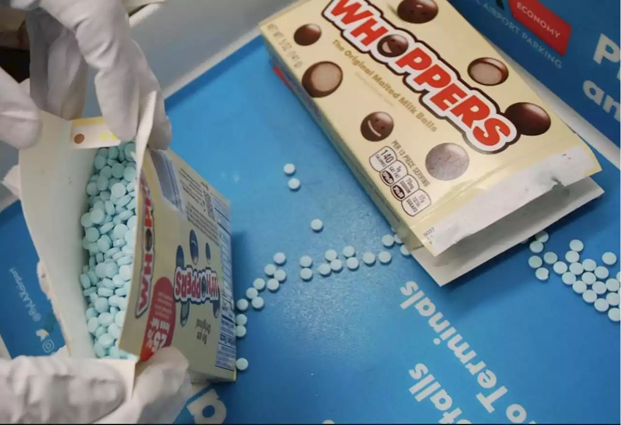 Some 12,000 fentanyl pills disguised in candy containers seized at LAX after smuggling attempt