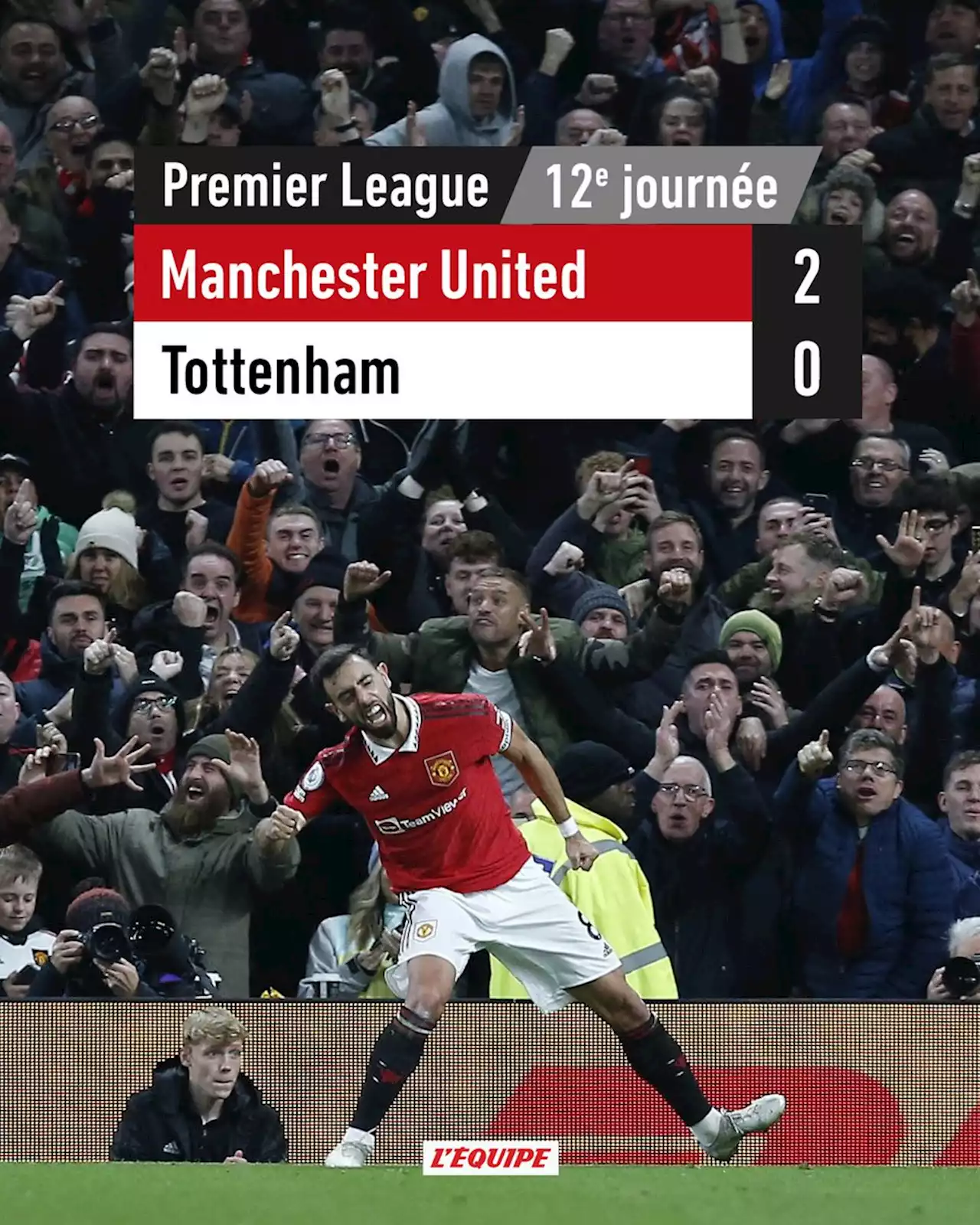 Manchester United irrésistible contre Tottenham en Premier League