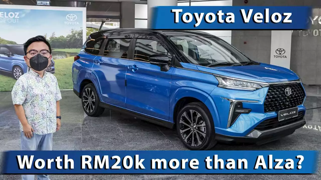 2022 Toyota Veloz launched - walk-around video of RM95k MPV; interior ...