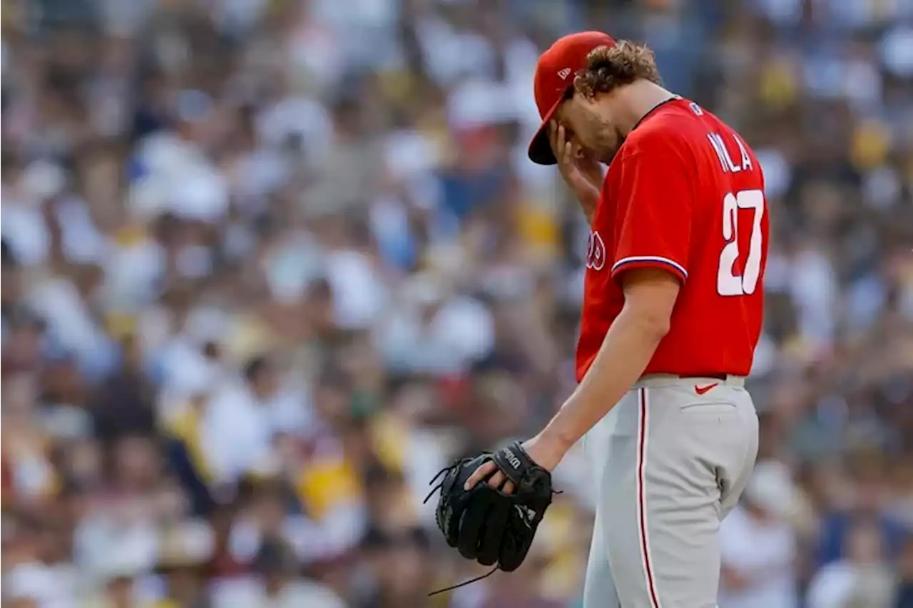 Padres solve Aaron Nola with five-run fifth, even NLCS with 8-5 victory over the Phillies