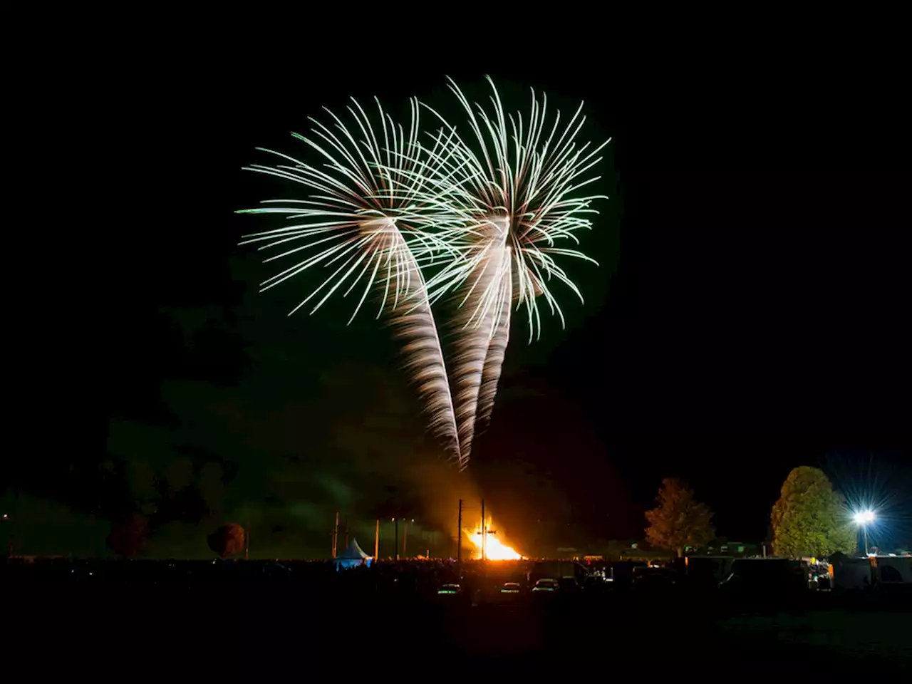 Music and fireworks combine for charity event at Shrewsbury's showground