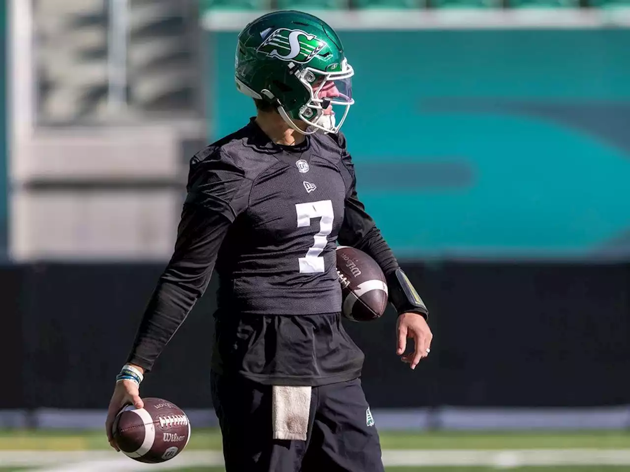 Mason Fine remains Riders' starting quarterback for second straight practice