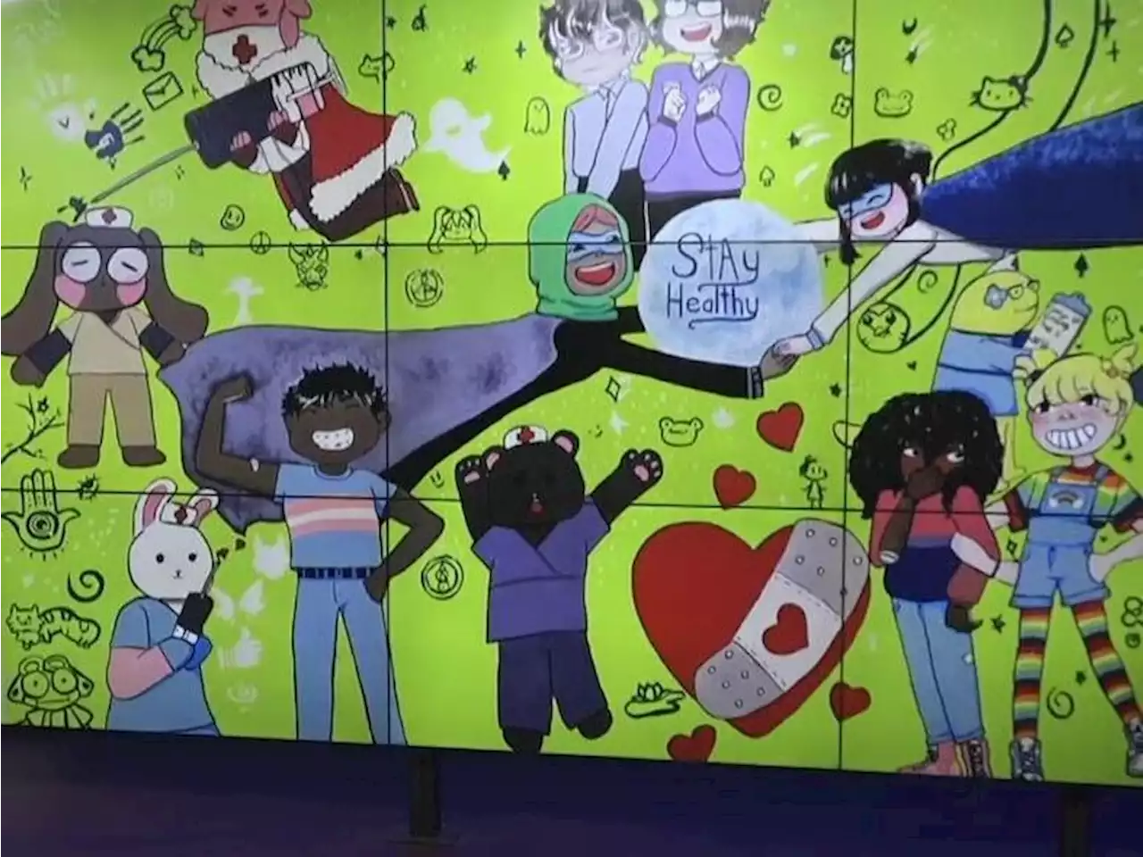 A high school student's mural angers parents over what they say are hidden messages