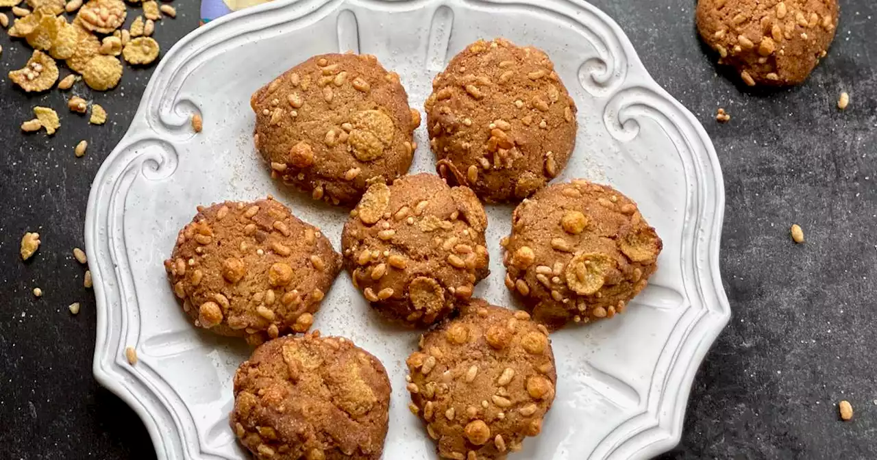 Sweet and savory, these toffee-crunch cereal cookies will disappear quickly so make a double batch