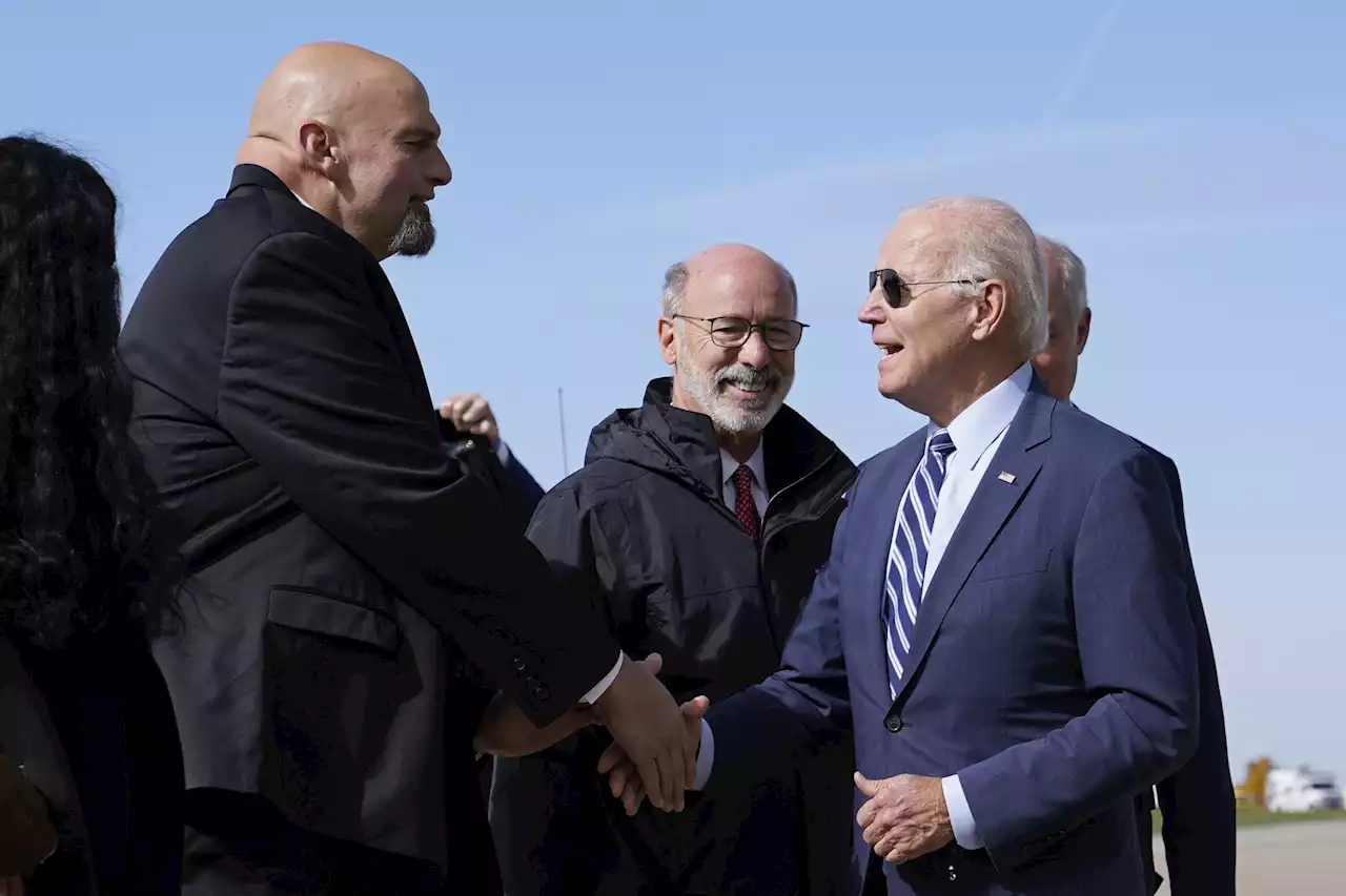 Biden stumps for Pa.'s Fetterman, says 'world is looking'