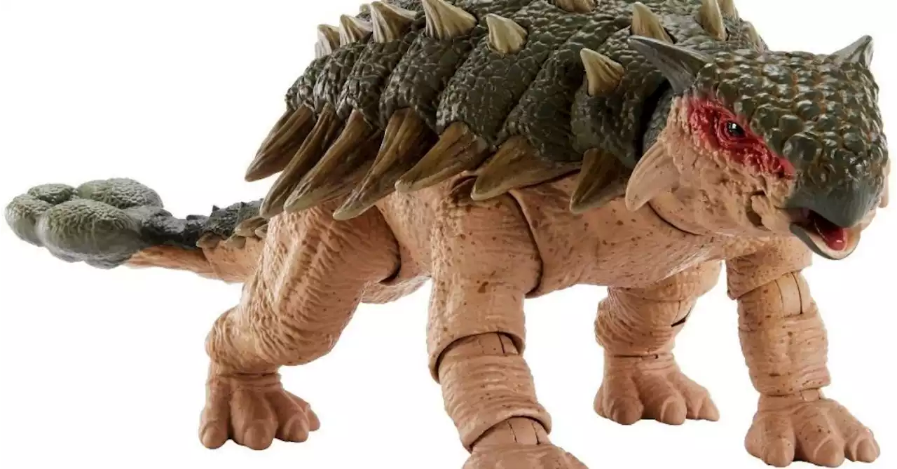 Jurassic Park III Ankylosaurus Stomps the Yard with Mattel