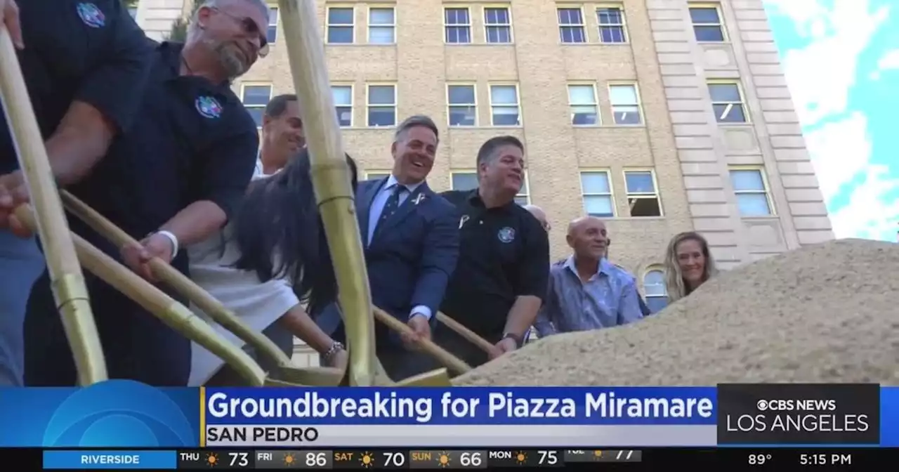 Crews break ground on Piazza Miramare in San Pedro