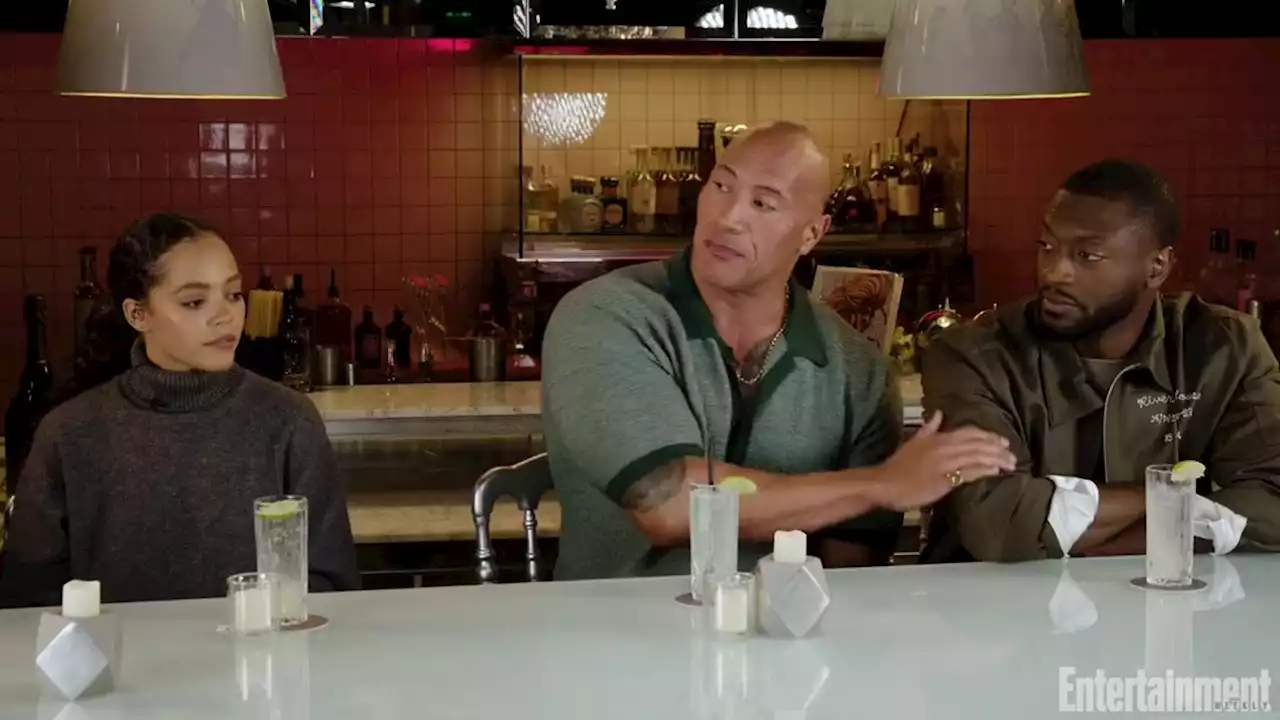 We drank three rounds with the cast of 'Black Adam'