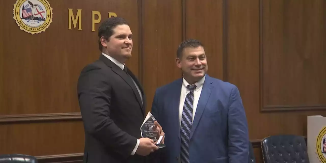 Mobile Police Officer honored as first responder of the year