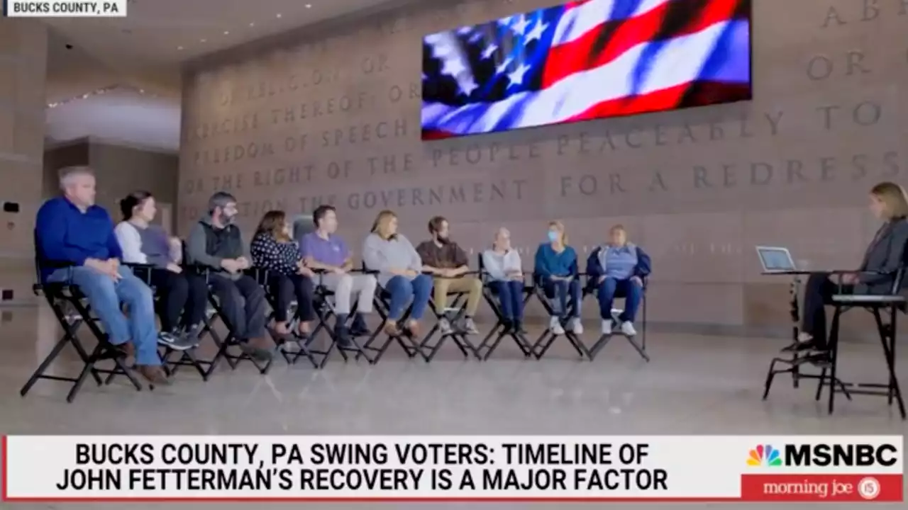 Swing voters rip Fetterman on MSNBC: ‘Hard to watch him speak’, ‘sore eye for the Democratic Party'