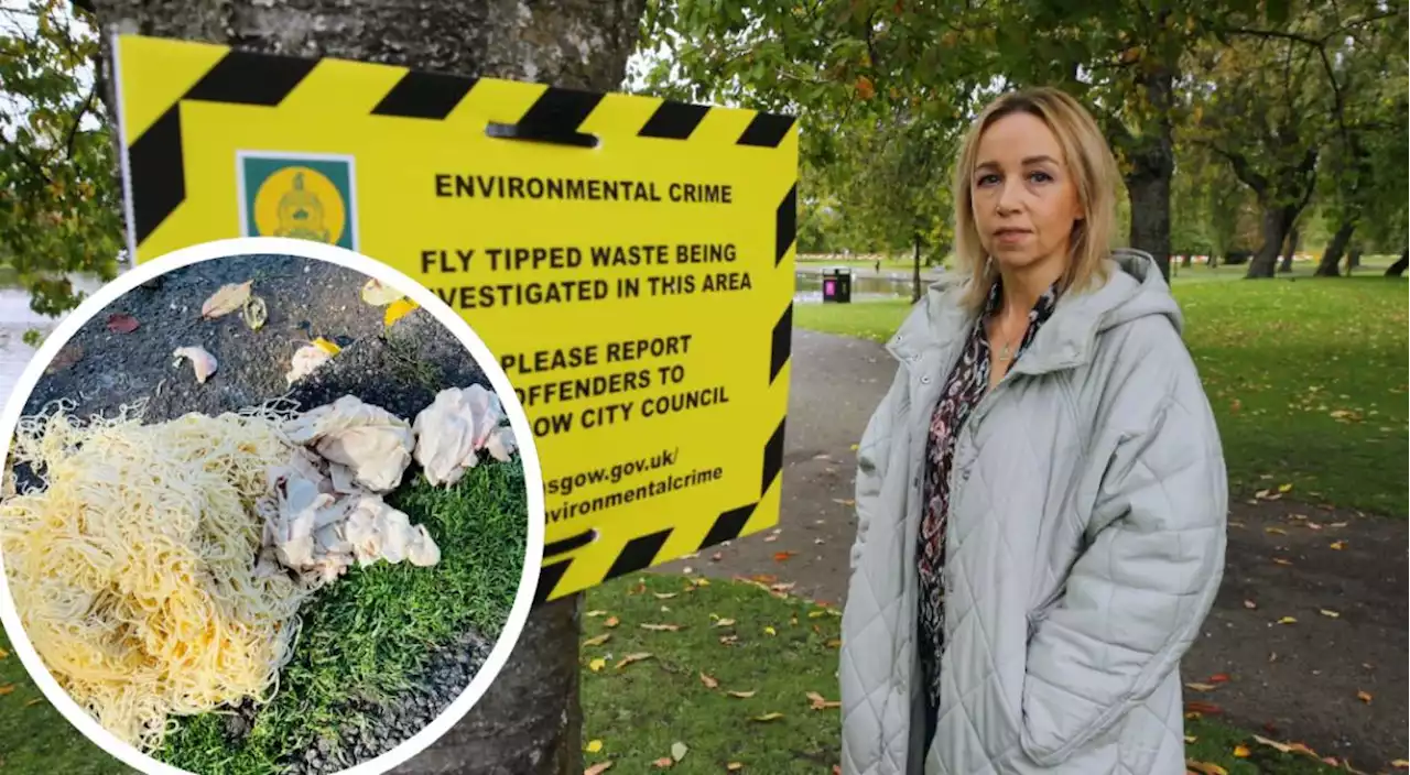 Woman hits out after food waste repeatedly dumped in city park