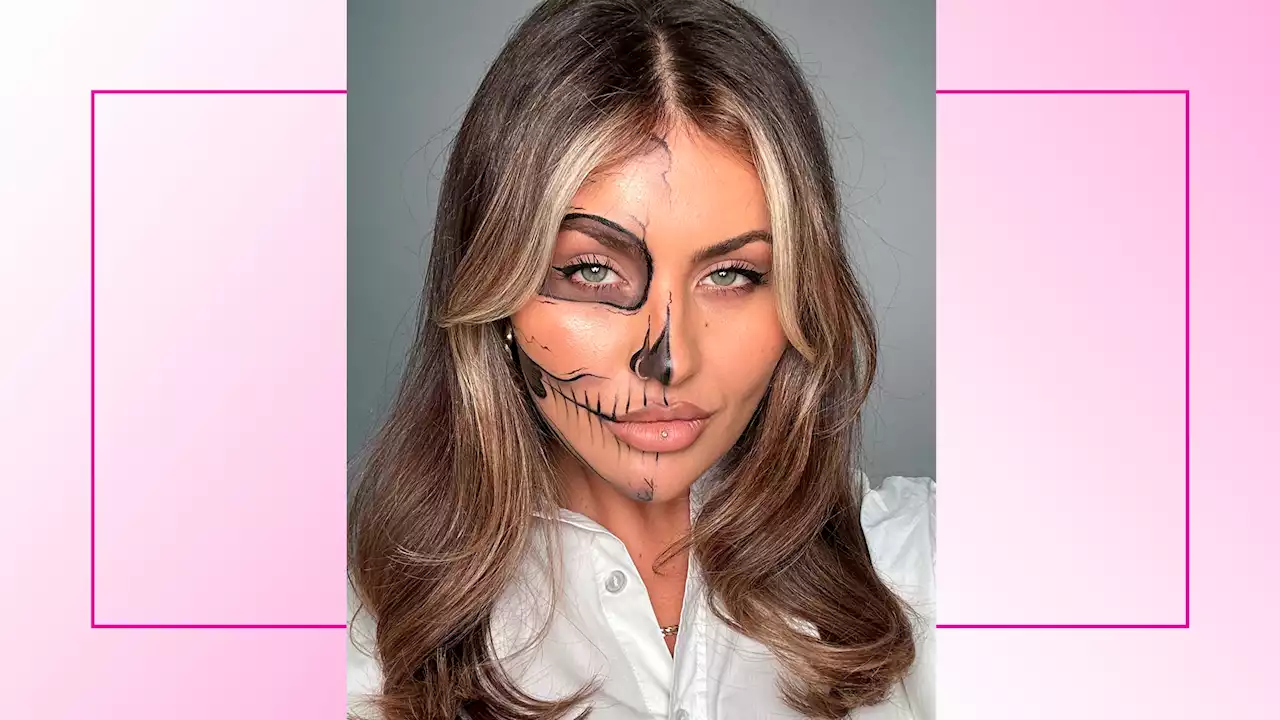 The Easy Skull Make-Up Tutorial To Try This Halloween Using Products You Already Own