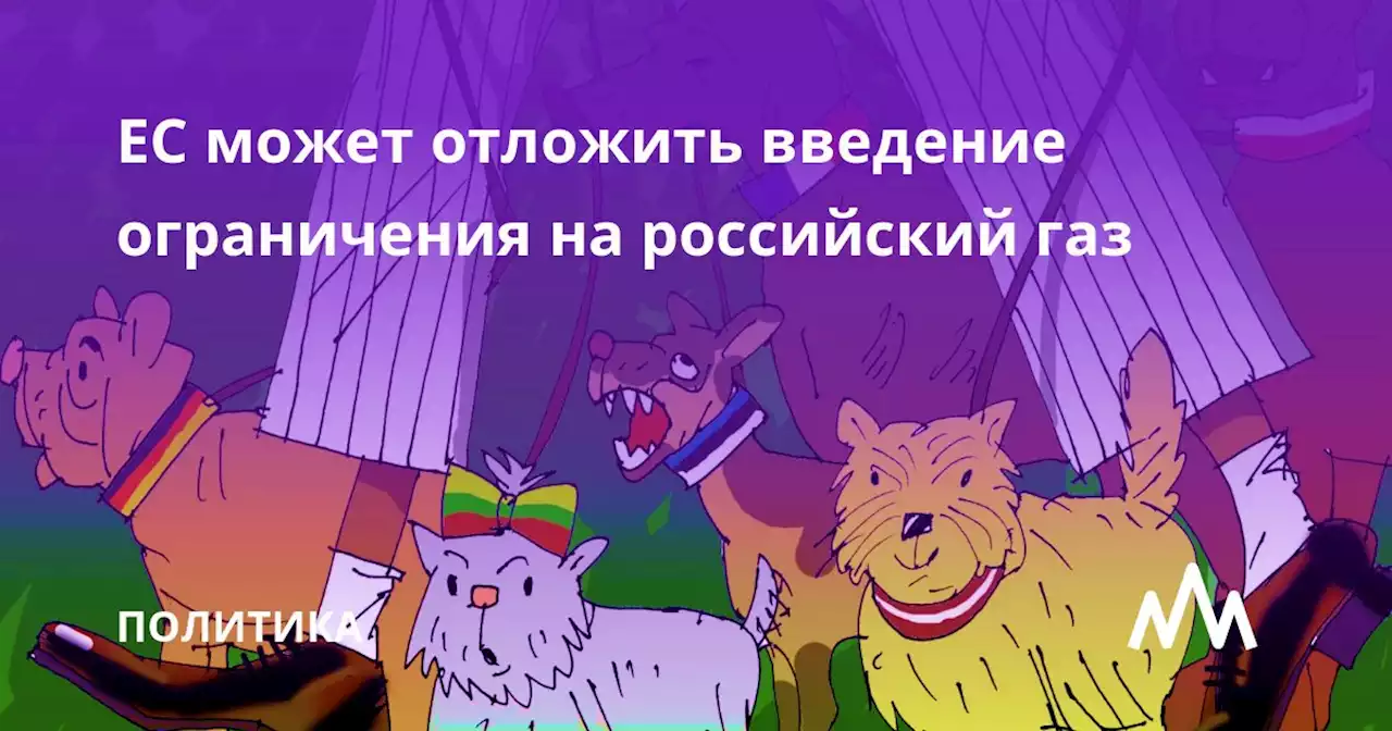 ЕС может отложить введение ограничения на российский газ