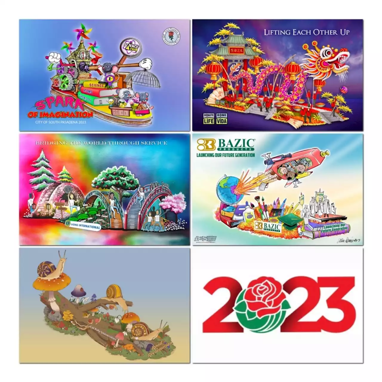 Sneak Peak: Tournament offers first look at 2023 Rose Parade floats