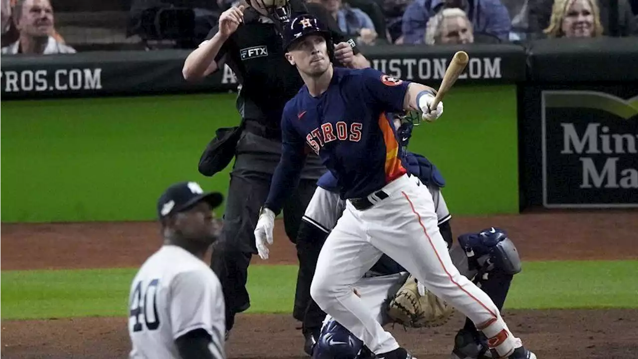 Bregman HR as Valdez, Astros edge Yankees 3-2, lead ALCS 2-0