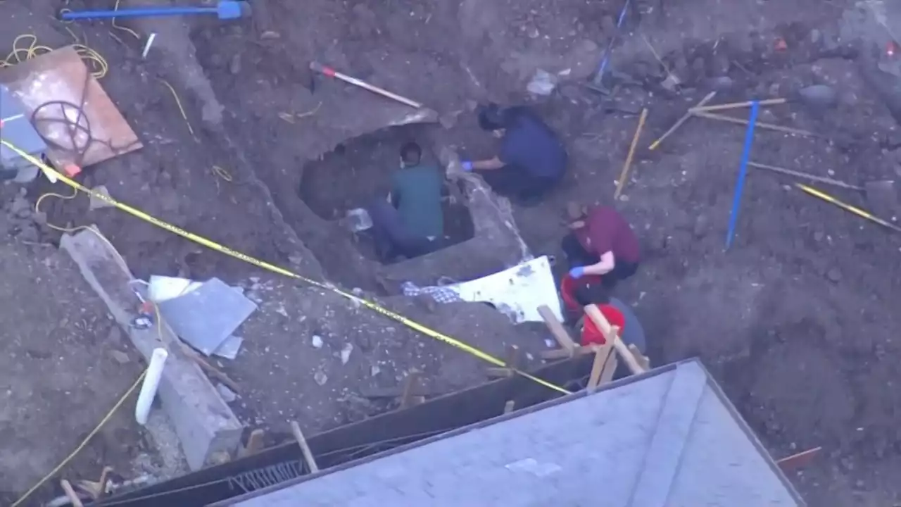 Landscapers find car buried decades ago in the yard of San Francisco Bay Area home