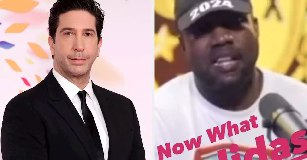 David Schwimmer Called Out Kanye West After He Bragged That He 'Can Say Antisemitic Things' And Adidas Won't 'Drop' Him